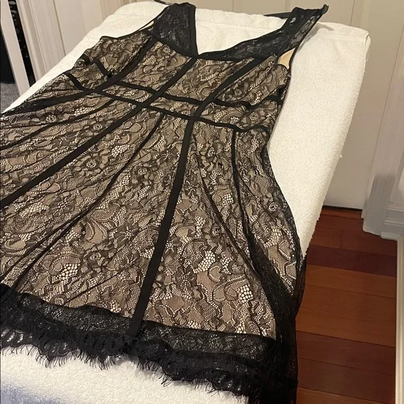 chinese dress ladies AS IS Size 4X Black lace Torrid Dress  Fat Sisters